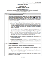 Minutes Of The 20th Annual General Meeting - 2025